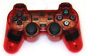 red ps2 controller